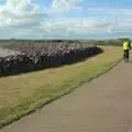 It's a real slog across the wind-swept dam, The BSCC Weekend at Rutland Water, Empingham, Rutland - 14th May 2011