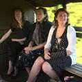 Martina, Rachel and Isobel on the back of the truck, The Bressingham Blitz 1940s Dance, Bressingham Steam Museum, Norfolk - 21st May 2010