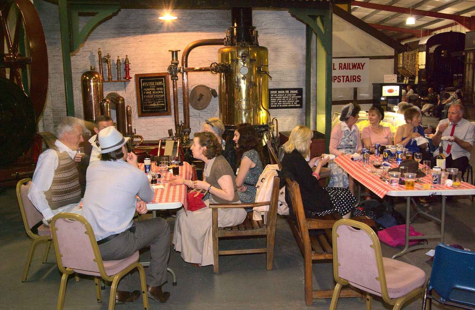 The Bressingham Blitz 1940s Dance, Bressingham Steam Museum, Norfolk - 21st May 2010: Inside the Bressingham Steam Museum