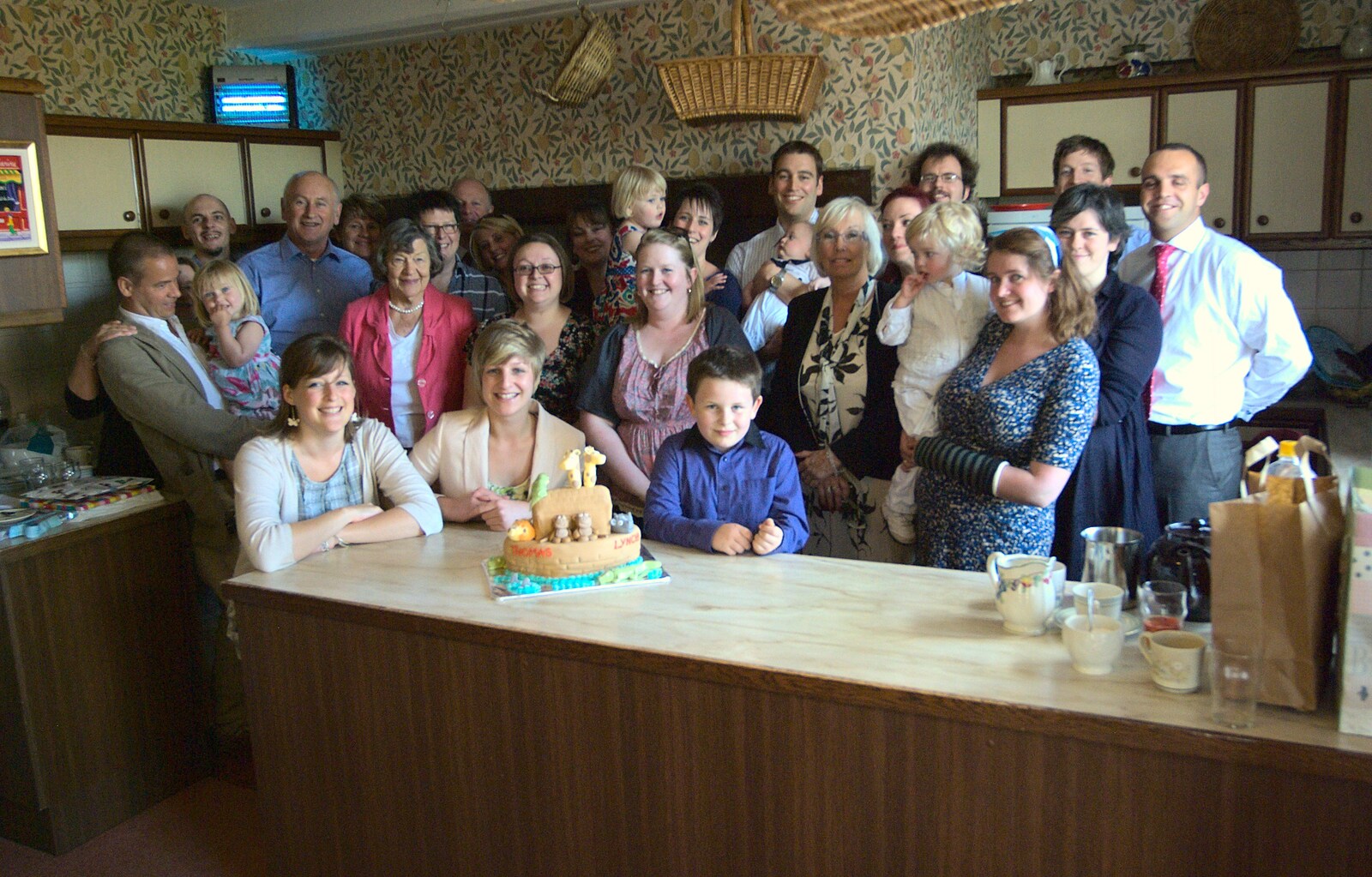 A group family photo from A Christening, Wilford, Northamptonshire - 22nd May 2011