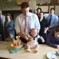 Stephen with Thomas, A Christening, Wilford, Northamptonshire - 22nd May 2011