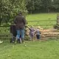 We head off for a walk around the farm, A Christening, Wilford, Northamptonshire - 22nd May 2011