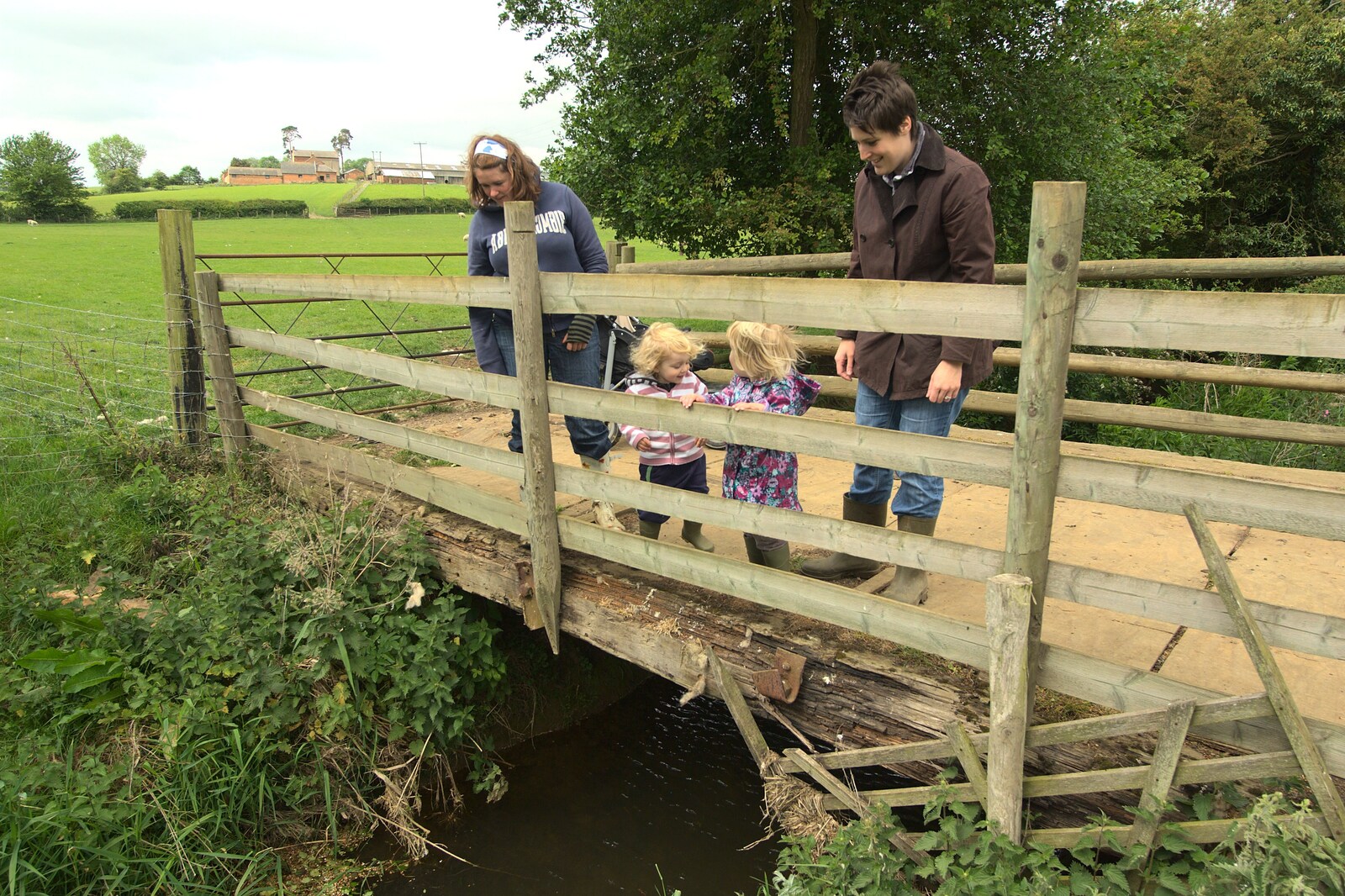 We play Pooh Sticks for a few moments from A Christening, Wilford, Northamptonshire - 22nd May 2011