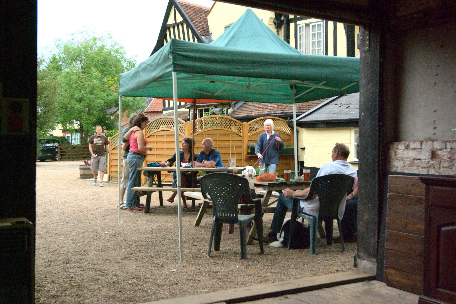 The view out of the beer shed from The BBs at Fritton Lakes and The Hoxne Swan Beer Festival, Suffolk - 30th May 2011