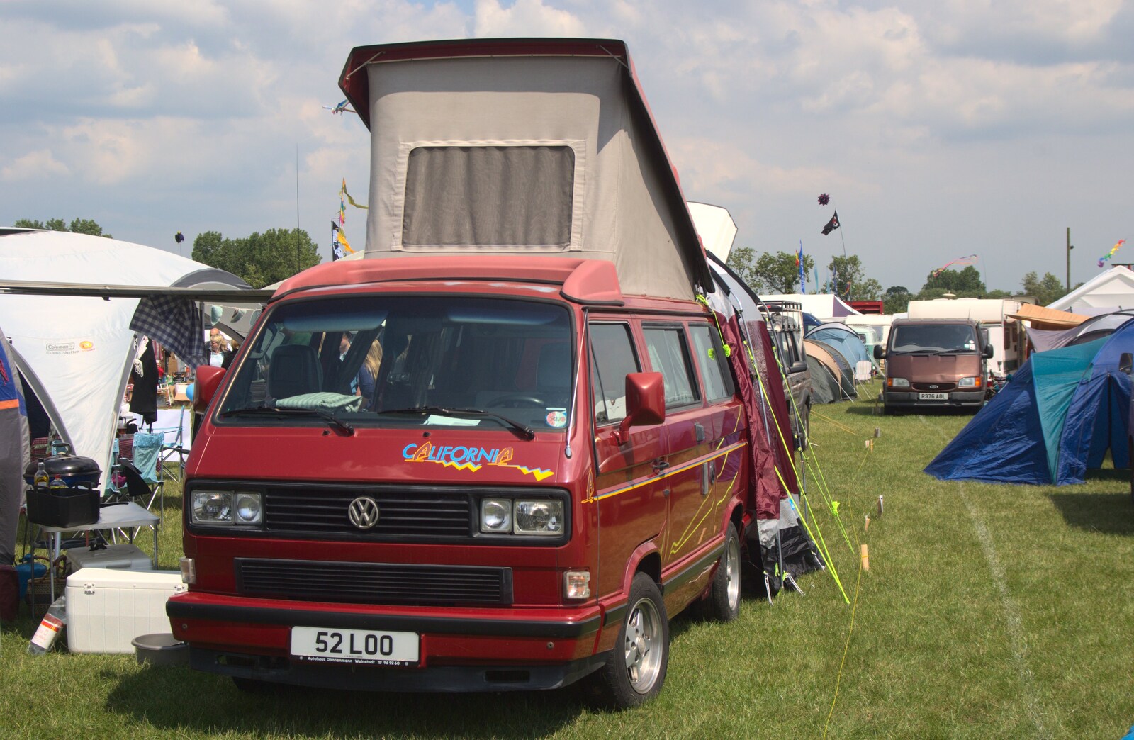 Another T25 van at Alive and V-Dubbin from TouchType at Cubana, BSCC at Gislingham, and Tas Pide, London and Suffolk - 12th June 2011