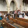 The church fills up, A Christening at St. Mary's Church, Wortham, Suffolk - 12th June 2011