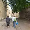 A back alley, behind a college, A Camper Van Odyssey: Oxford, Salisbury, New Forest and Barton-on-Sea - 19th June 2011