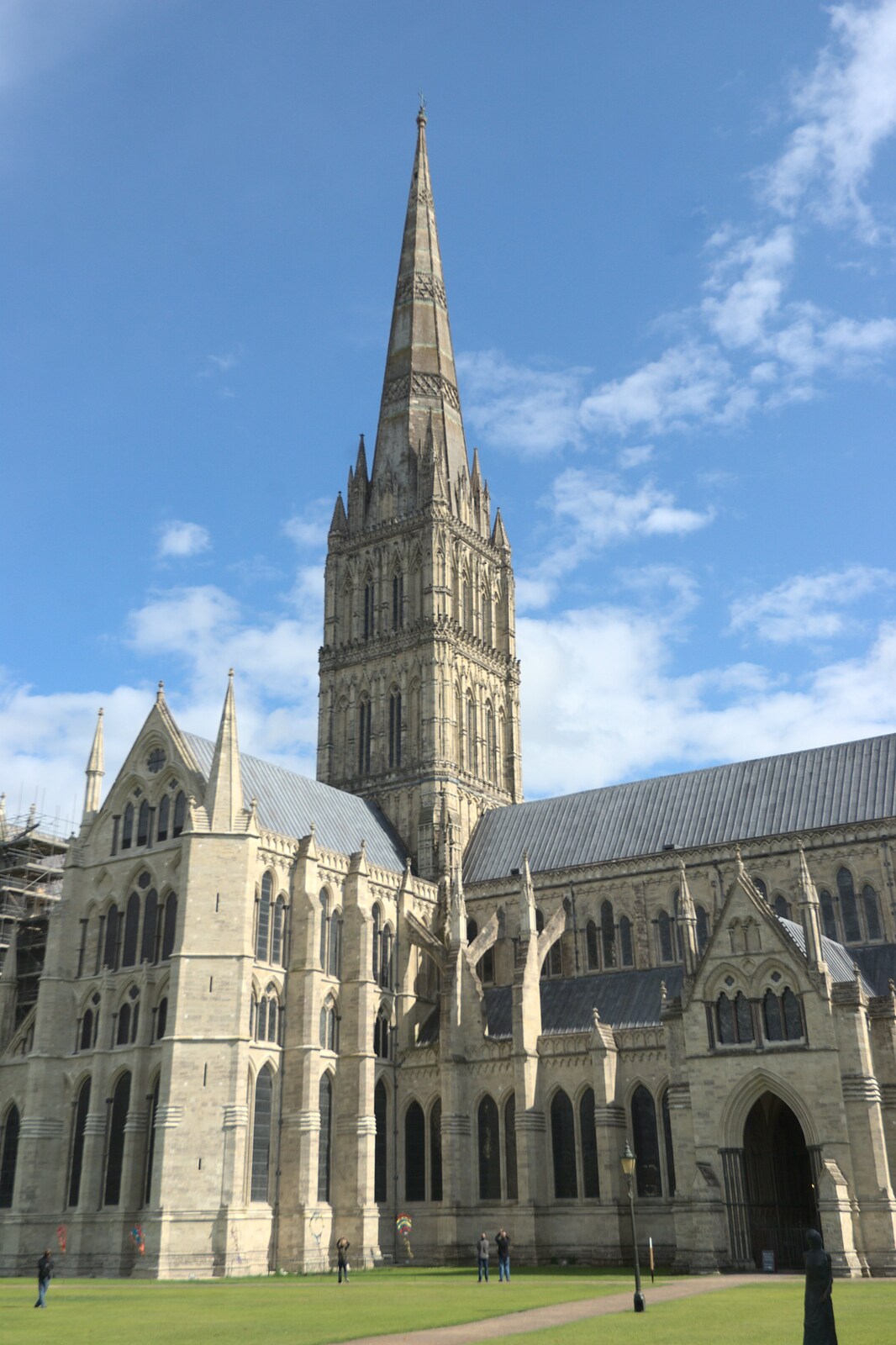 Salisbury Cathedral from A Camper Van Odyssey: Oxford, Salisbury, New Forest and Barton-on-Sea - 19th June 2011