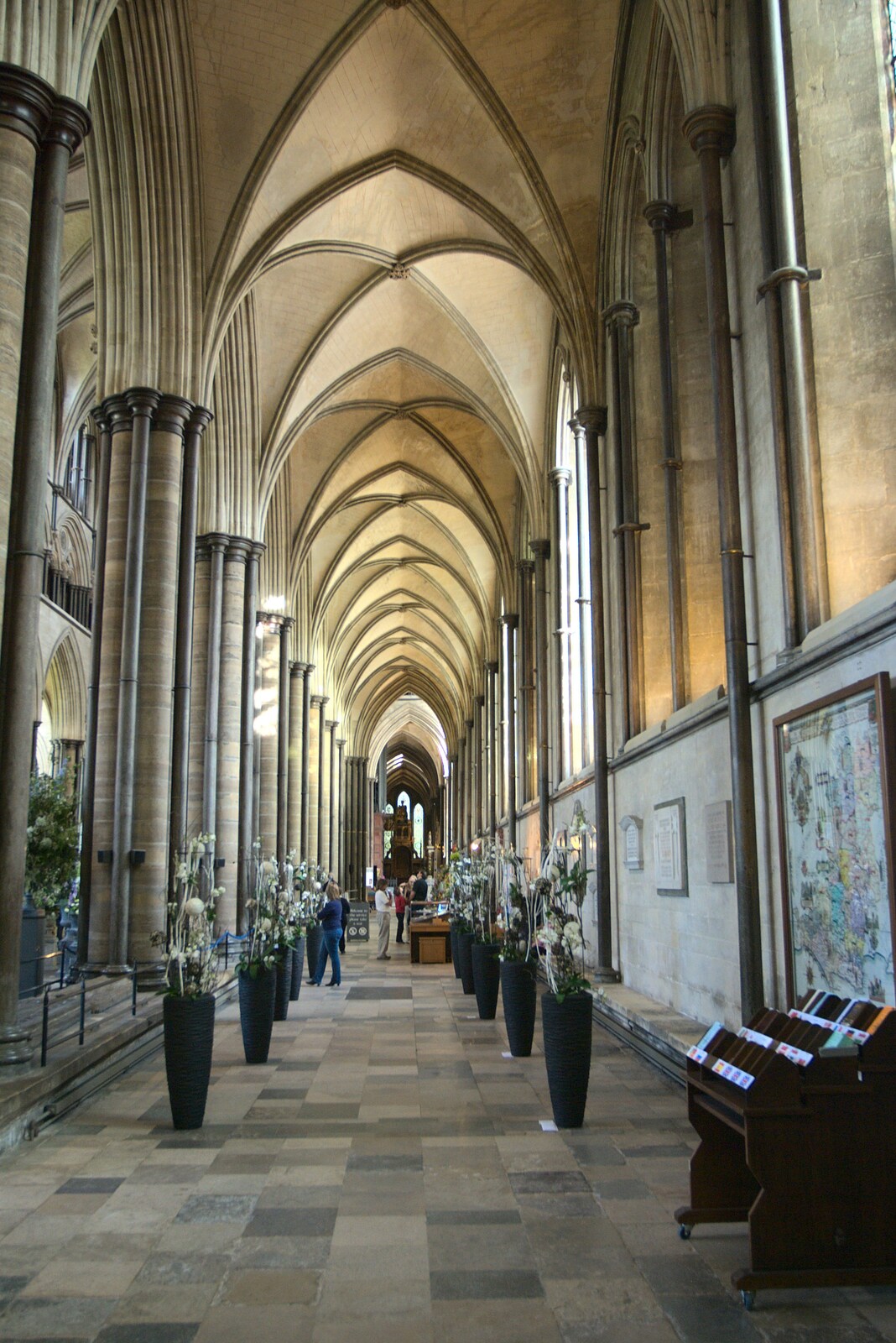 Inside Salisbury Cathedral from A Camper Van Odyssey: Oxford, Salisbury, New Forest and Barton-on-Sea - 19th June 2011