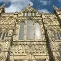 The imposing front of the Cathedral, A Camper Van Odyssey: Oxford, Salisbury, New Forest and Barton-on-Sea - 19th June 2011