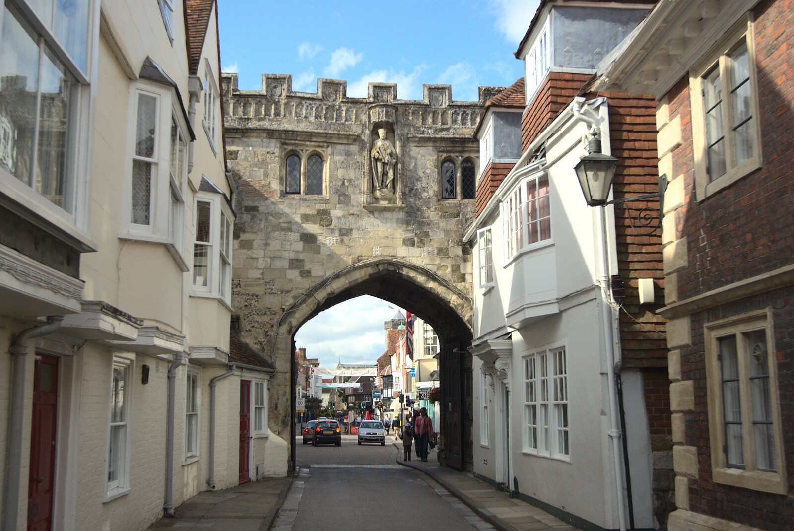 One of Salisbury's ancient city gates from A Camper Van Odyssey: Oxford, Salisbury, New Forest and Barton-on-Sea - 19th June 2011