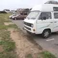 The van at Barton, A Camper Van Odyssey: Oxford, Salisbury, New Forest and Barton-on-Sea - 19th June 2011