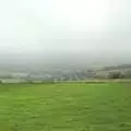 A view over the misty hills of Dorset, A Camper Van Odyssey: Charmouth, Plymouth, Dartmoor and Bath - 20th June 2011