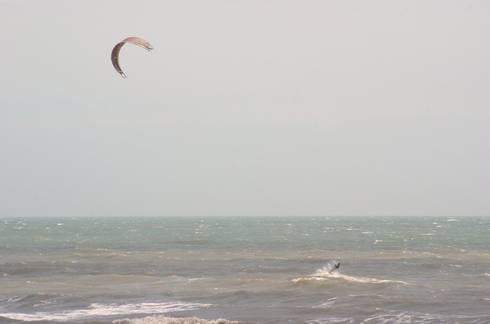 A kite surfer roars around from A Camper Van Odyssey: Charmouth, Plymouth, Dartmoor and Bath - 20th June 2011