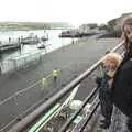 Fred and Isobel near the sailing club, A Camper Van Odyssey: Charmouth, Plymouth, Dartmoor and Bath - 20th June 2011