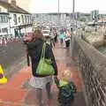 Isobel and Fred wander down to the Barbican , A Camper Van Odyssey: Charmouth, Plymouth, Dartmoor and Bath - 20th June 2011