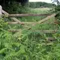 An overgrown gate, A Camper Van Odyssey: Charmouth, Plymouth, Dartmoor and Bath - 20th June 2011