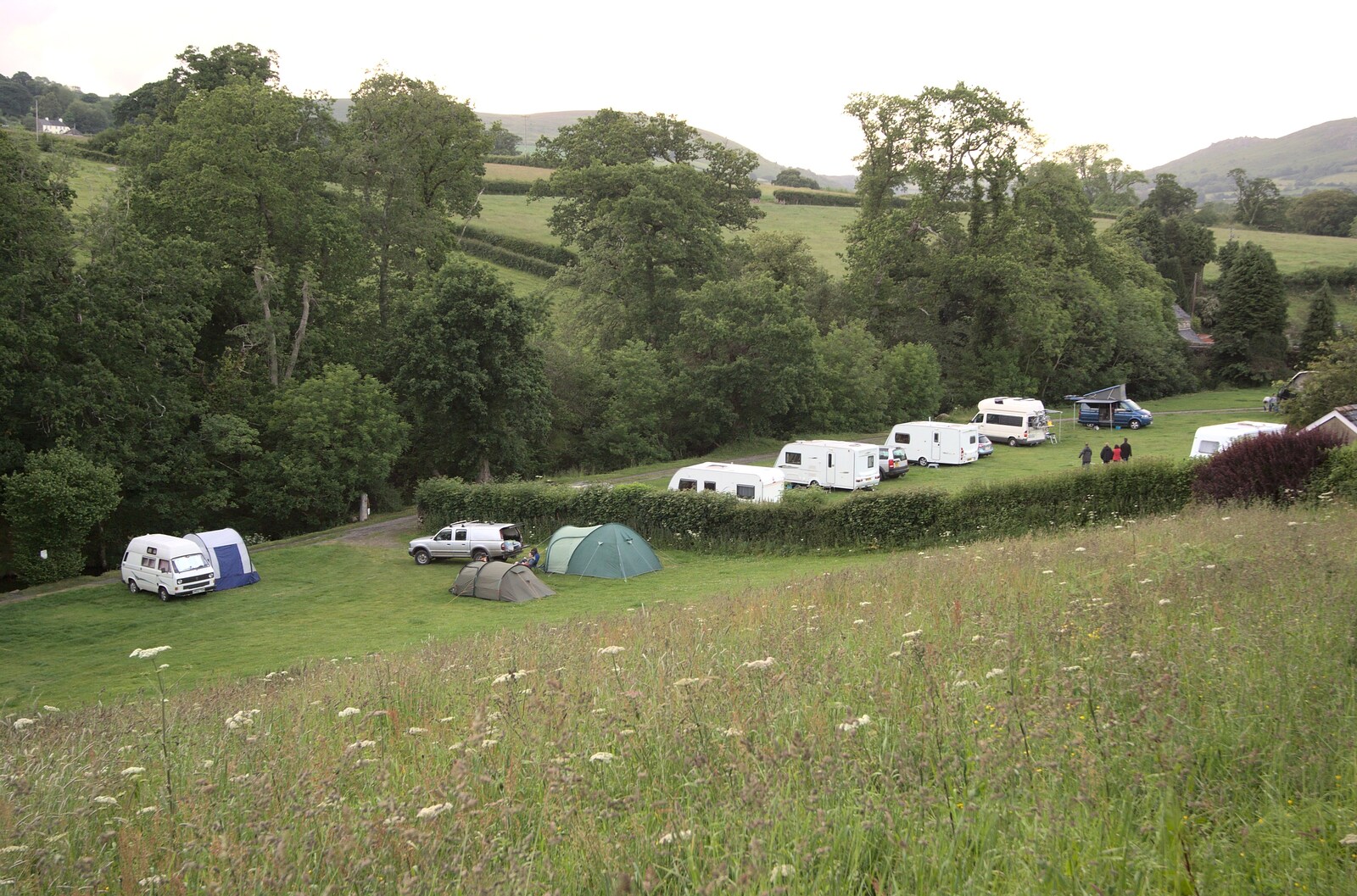 The van in the Widdecombe campsite from A Camper Van Odyssey: Charmouth, Plymouth, Dartmoor and Bath - 20th June 2011