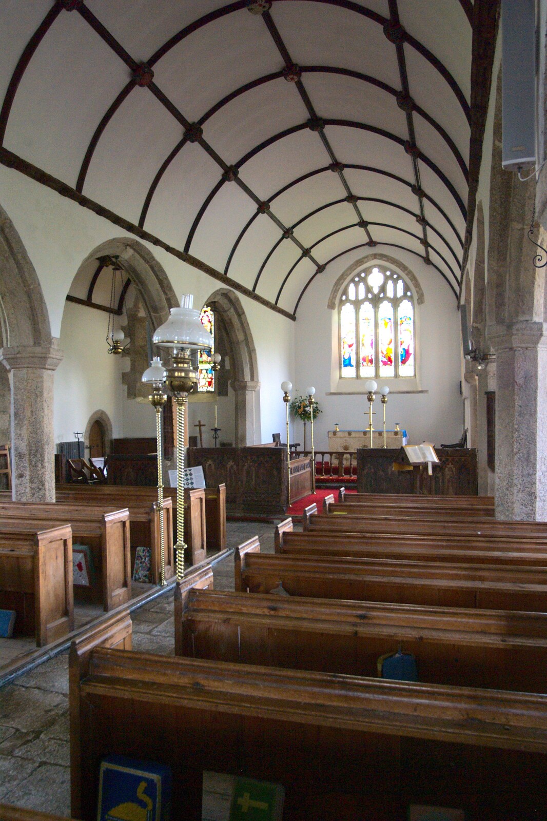 The nave of St. Pancras from A Camper Van Odyssey: Charmouth, Plymouth, Dartmoor and Bath - 20th June 2011