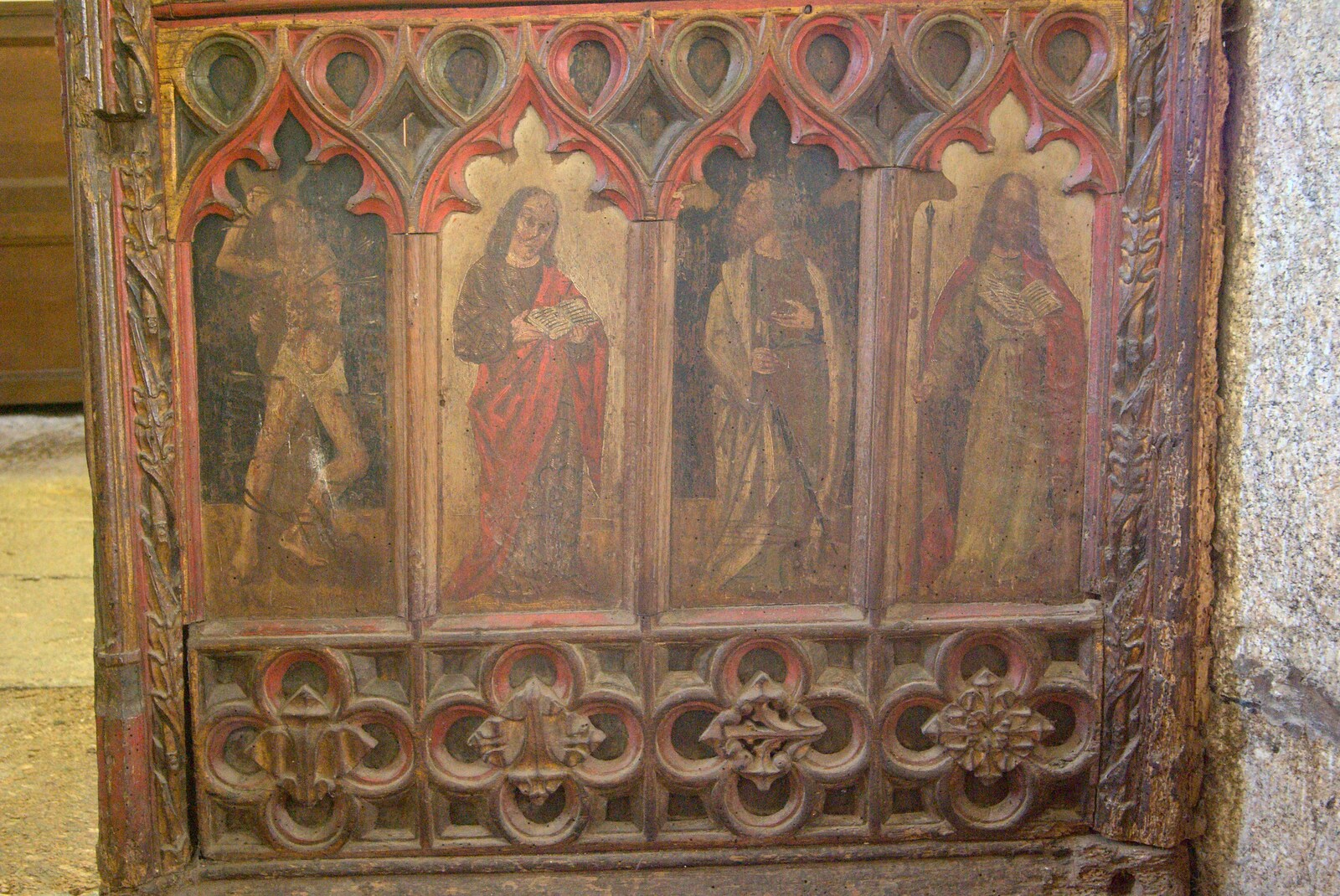 Some mediaeval paintings from A Camper Van Odyssey: Charmouth, Plymouth, Dartmoor and Bath - 20th June 2011