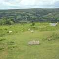 Looking back down at Widdecombe, A Camper Van Odyssey: Charmouth, Plymouth, Dartmoor and Bath - 20th June 2011