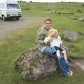 Isobel and Fred in the wind, A Camper Van Odyssey: Charmouth, Plymouth, Dartmoor and Bath - 20th June 2011