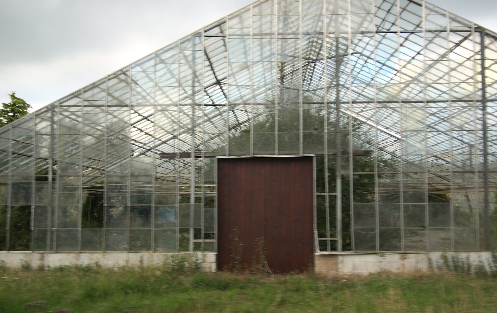 A huge derelict greenhouse from A Few Hours at the Bressingham Steam Museum, Bressingham, Norfolk - 2nd July 2011