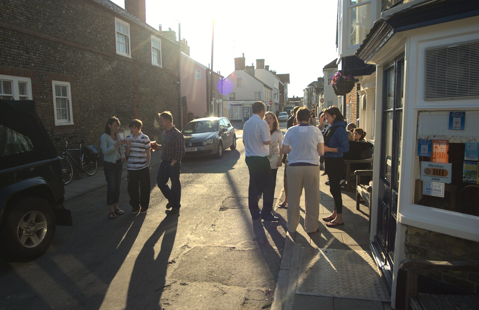 In the evening sun outside the Lord Nelson from The First Anniversary, Southwold, Suffolk - 3rd July 2011