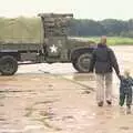 Isobel and Fred go to look, Clive's Military Vehicle Convoy, Brome Aerodrome, Suffolk - 16th July 2011