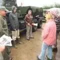 Clive gathers the troops, Clive's Military Vehicle Convoy, Brome Aerodrome, Suffolk - 16th July 2011