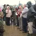 A local tells of aircraft crashes during the war, Clive's Military Vehicle Convoy, Brome Aerodrome, Suffolk - 16th July 2011