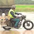 A bike scoots around, Clive's Military Vehicle Convoy, Brome Aerodrome, Suffolk - 16th July 2011