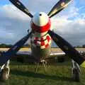 Marinell the Mustang from the front, Maurice's Mustang Hangar Dance, Hardwick Airfield, Norfolk - 16th July 2011