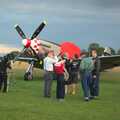 Mingling around Marinell for photos, Maurice's Mustang Hangar Dance, Hardwick Airfield, Norfolk - 16th July 2011