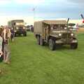 Some Army trucks appear, Maurice's Mustang Hangar Dance, Hardwick Airfield, Norfolk - 16th July 2011