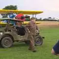 Private Frazer stalks about, Maurice's Mustang Hangar Dance, Hardwick Airfield, Norfolk - 16th July 2011