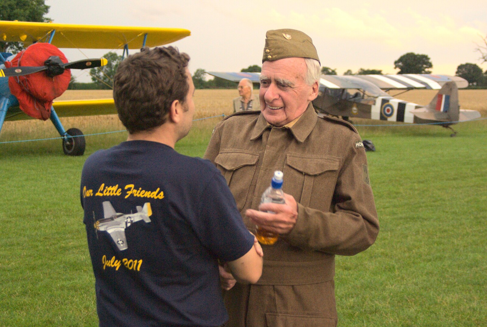 A John Laurie out of Dads' Army doppleganger from Maurice's Mustang Hangar Dance, Hardwick Airfield, Norfolk - 16th July 2011