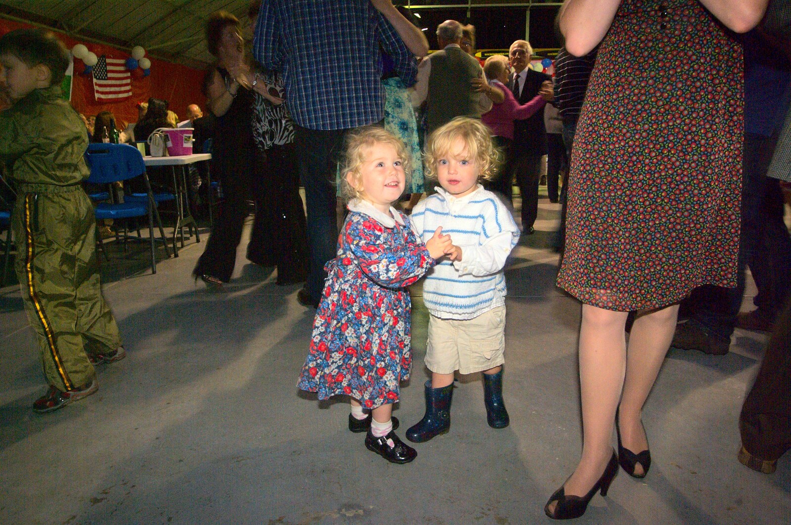 Amelia and Fred are declared 'too cute' from Maurice's Mustang Hangar Dance, Hardwick Airfield, Norfolk - 16th July 2011