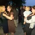 Ellie, Suzanne, Fred and Isobel, Maurice's Mustang Hangar Dance, Hardwick Airfield, Norfolk - 16th July 2011