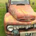 A horror-film-inspired Ford pick-up truck, Maurice's Mustang Hangar Dance, Hardwick Airfield, Norfolk - 16th July 2011