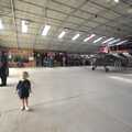 Amelia runs around the hangar, Maurice's Mustang Hangar Dance, Hardwick Airfield, Norfolk - 16th July 2011