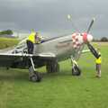 Meanwhile, Marinell loads up, Nosher Flies in a P-51D Mustang, Hardwick Airfield, Norfolk (and the Whole of Suffolk) - 17th July 2011
