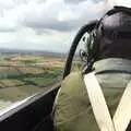 We're up in the air, Nosher Flies in a P-51D Mustang, Hardwick Airfield, Norfolk (and the Whole of Suffolk) - 17th July 2011