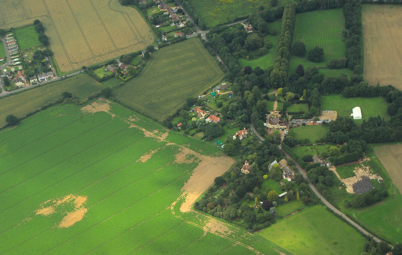 The Cornwallis Hotel from Nosher Flies in a P-51D Mustang, Hardwick Airfield, Norfolk (and the Whole of Suffolk) - 17th July 2011