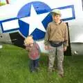 Fred and Max by Marinell, Nosher Flies in a P-51D Mustang, Hardwick Airfield, Norfolk (and the Whole of Suffolk) - 17th July 2011