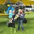 Amelia, Suzanne, Fred and Isobel, Nosher Flies in a P-51D Mustang, Hardwick Airfield, Norfolk (and the Whole of Suffolk) - 17th July 2011