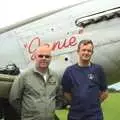 Dave and Nosher and the cliché photo, Nosher Flies in a P-51D Mustang, Hardwick Airfield, Norfolk (and the Whole of Suffolk) - 17th July 2011