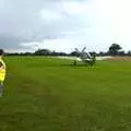 Taxiing back for take-off, Nosher Flies in a P-51D Mustang, Hardwick Airfield, Norfolk (and the Whole of Suffolk) - 17th July 2011