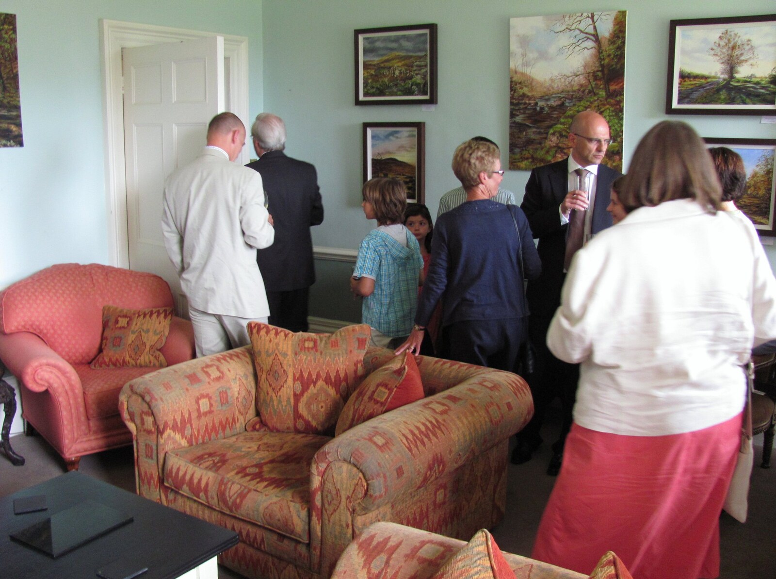 Heading off for lunch from Mike's Memorial, Prince Hall Hotel, Two Bridges, Dartmoor - 12th July 2011