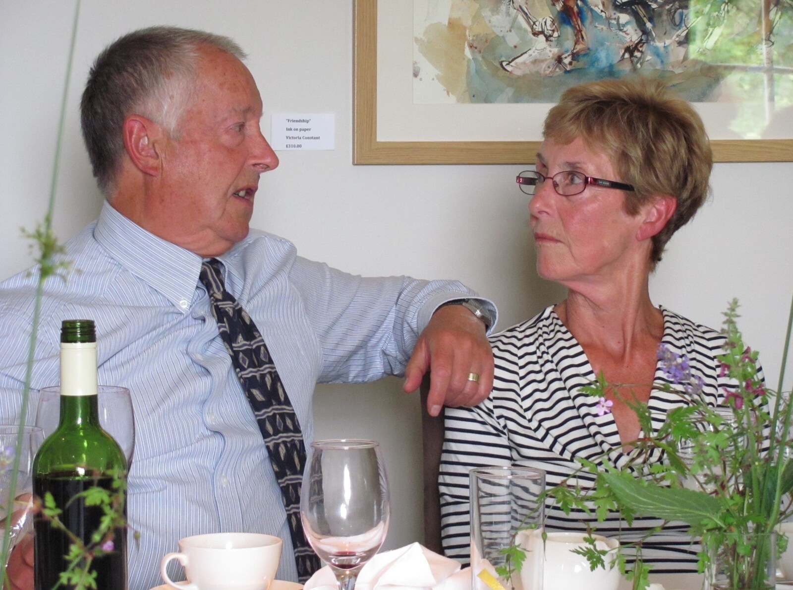 Matt's parents from Mike's Memorial, Prince Hall Hotel, Two Bridges, Dartmoor - 12th July 2011